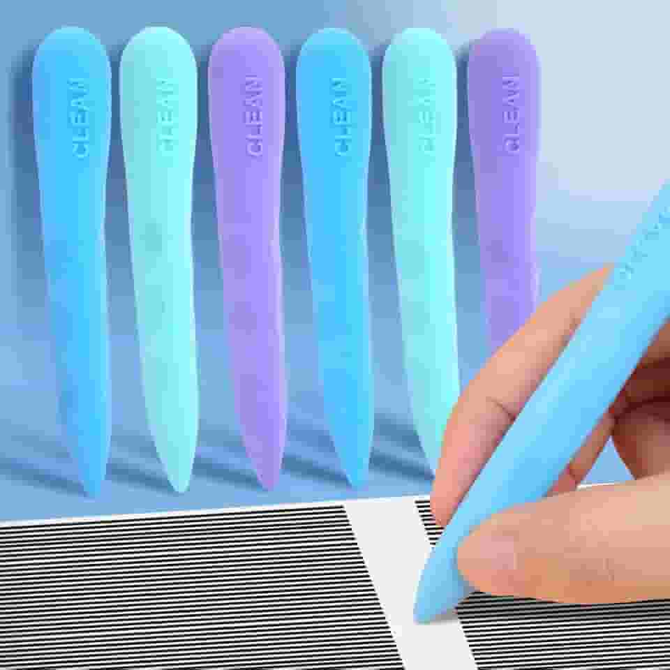 Kawaii, borrachas longas, cores macaron, borracha de precisão para arte detalhada e materiais de desenho profissional