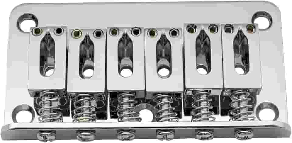 Ponte Fixa Hardtail Para Guitarra Stratocaster 6 Cordas Cromada
