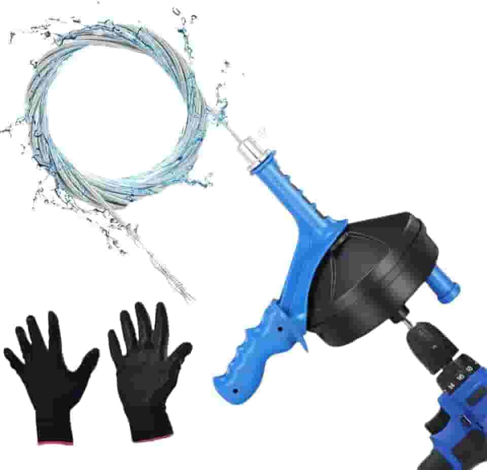 Desentupidor de Vaso Sanitário, Cozinha, Ralo de Chão, Cano Entupido, Mangueira de Aço Inoxidável com Cabo