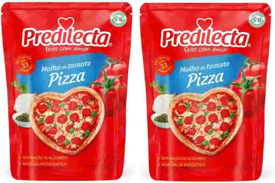 Molho de tomate para pizza Predilecta sem glúten em sachê 1.7 kg (2)