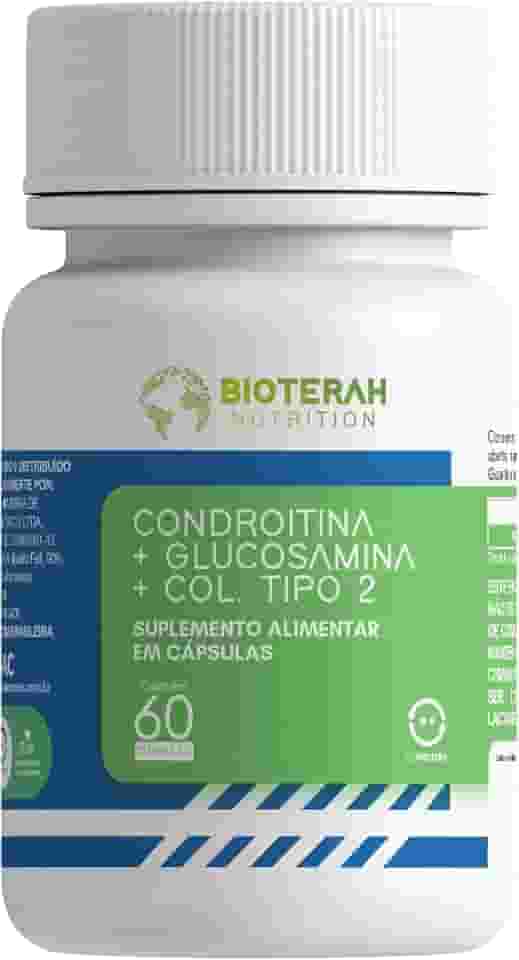 Condroitina + Glucosamina + Colágeno Tipo 2 60CAPS BIOTERAH Suplemento Alimentar
