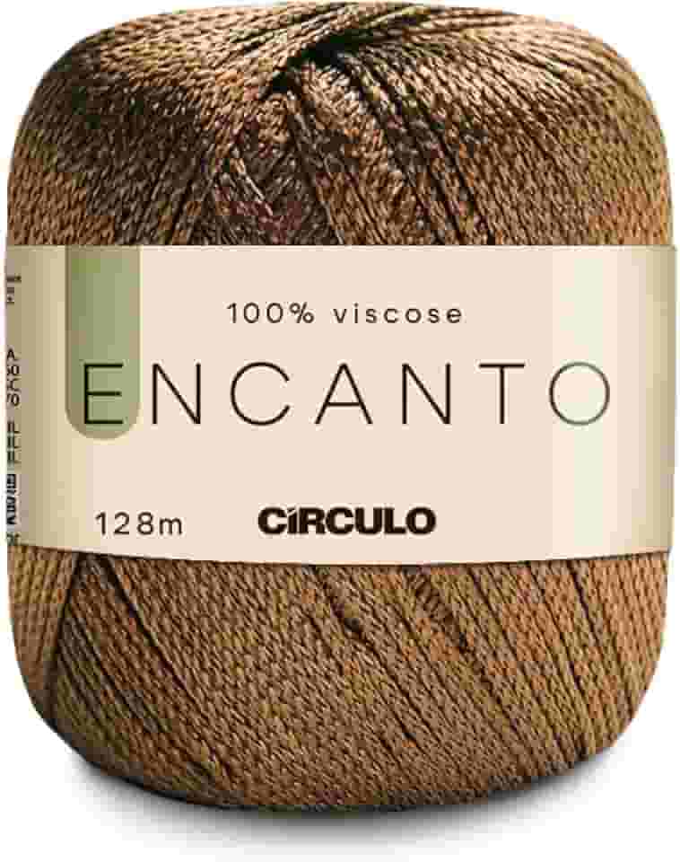 Linha Fio Encanto Para Croche/Trico 128m Circulo 100% Viscose - Saibro