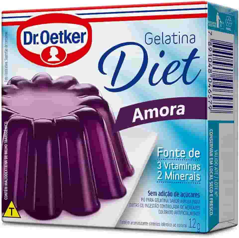 Dr.Oetker Dr. Oetker Gelatina Em Pó Diet Sabor Amora Sobremesa Com Sabor E Consistência Deliciosa Fácil De Fazer 12G