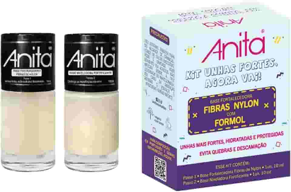 Anita - Kit Esmalte Anita Trat 10Ml C/02 Unhas Fortes Agora Vai Model/Fort -1111