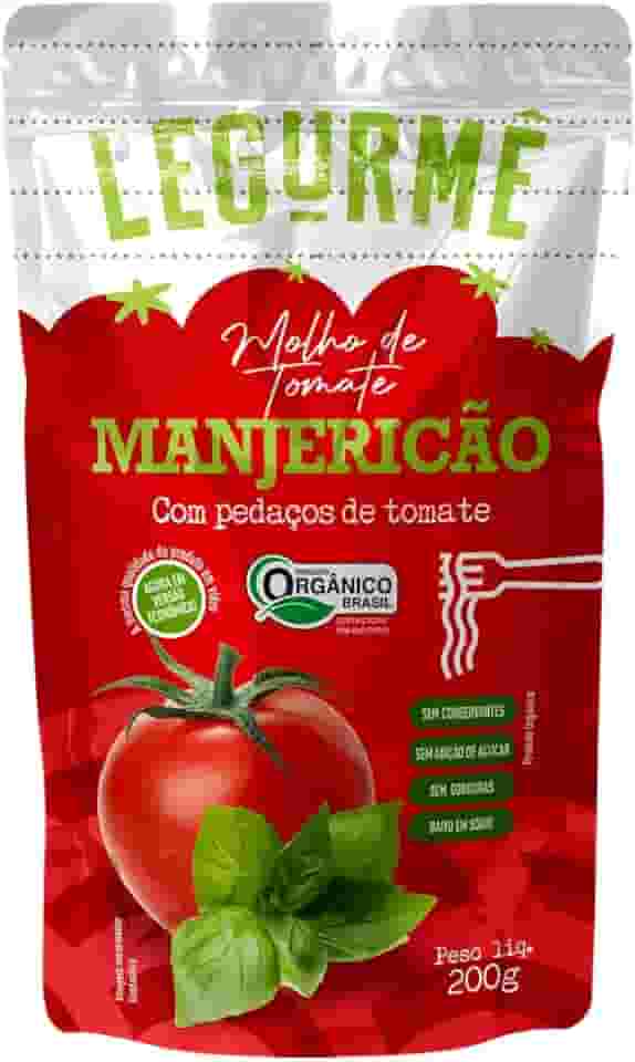 Molho Tomate Org Manjericão Legurmê Sachê 200g