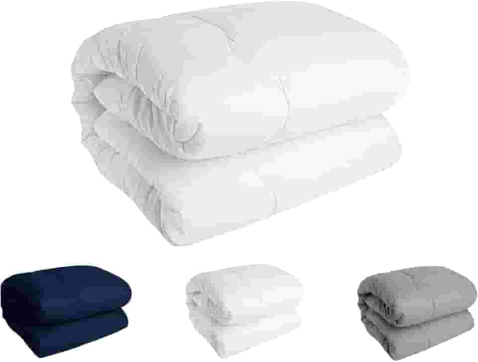 Edredom CASAL Algodao 400 FIOS Avulso Dupla face HOTEL POUSADA (BRANCO, CASAL/QUEEN)