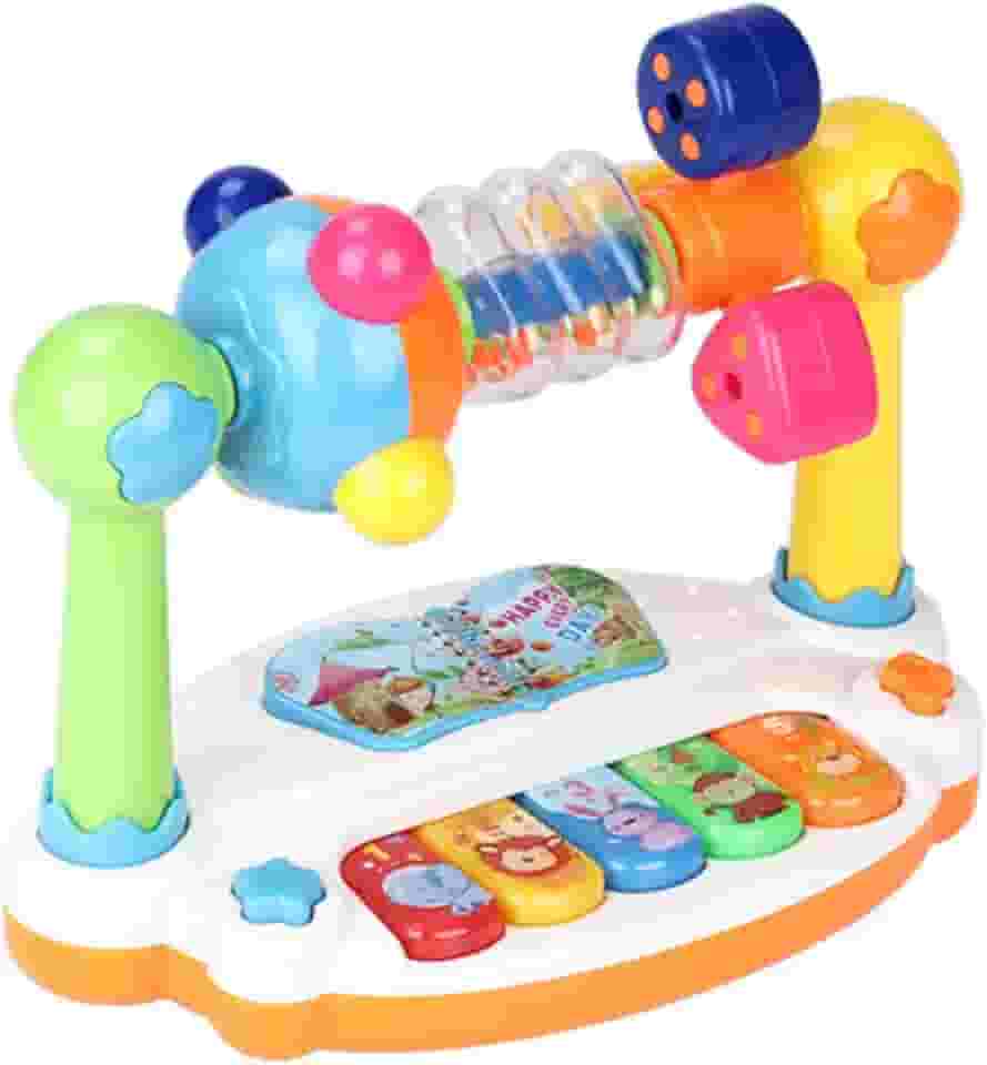 Piano Musical Giratória Para Bebês, Luz, Som, Cognição Educa