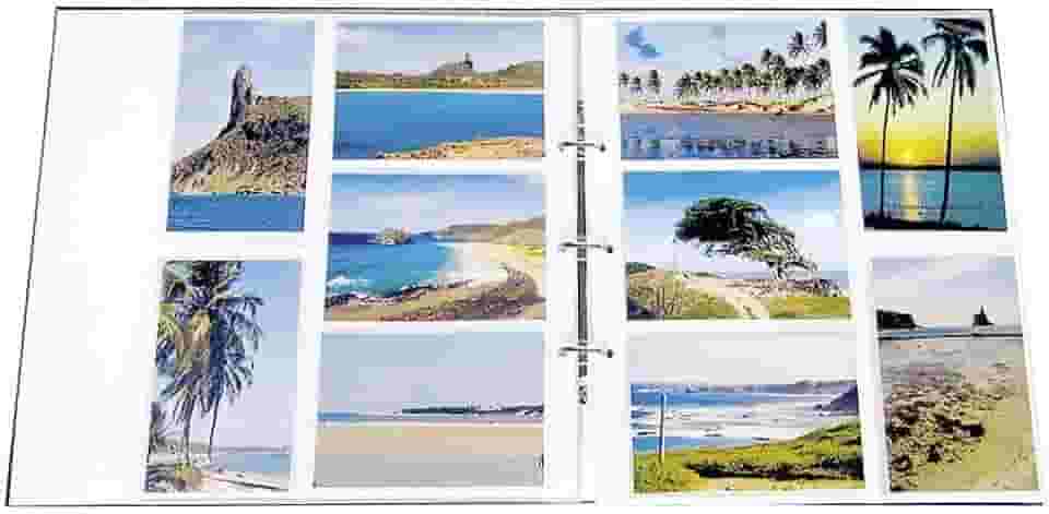 Refil para Álbum de Fotos 10x15 cm - 5 Folhas - Branco - 33,5x29,5 cm