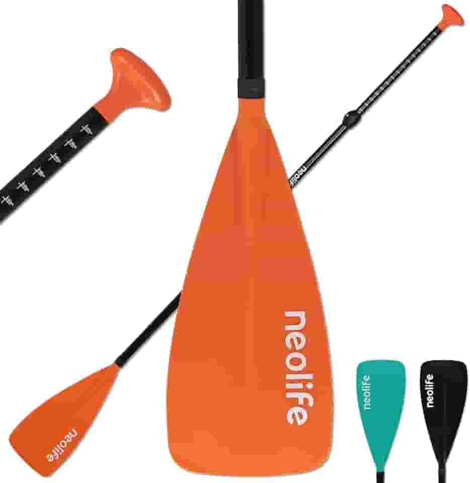 Pás de SUP para crianças com eixo de alumínio e lâmina de polipropileno, raquete flutuante de stand up paddle para jovens e jovens, ajustável 140-170 cm/55-67 polegadas
