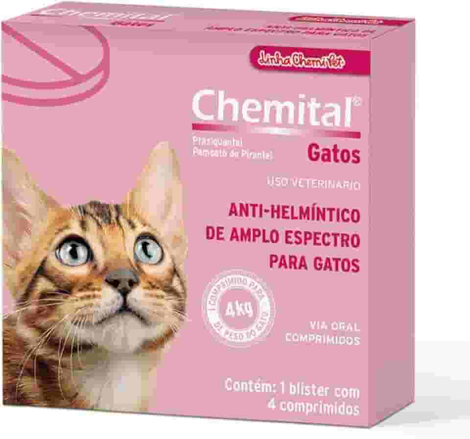 CHEMITEC Chemital Cats Anti-Helmíntico De Amplo Espectro Para Gatos