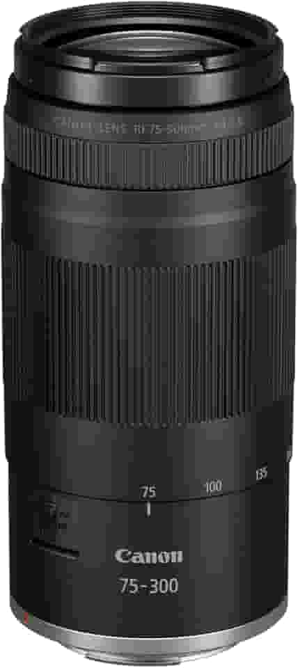 Canon Lente teleobjetiva RF 75-300 mm F4-5.6 | Zoom versátil para vida selvagem, esportes e fotografia de retrato