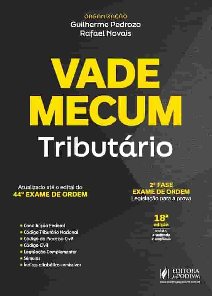 Vade Mecum Tributario 44 Exame De Ordem - 18 Edição 2025 Juspodivm