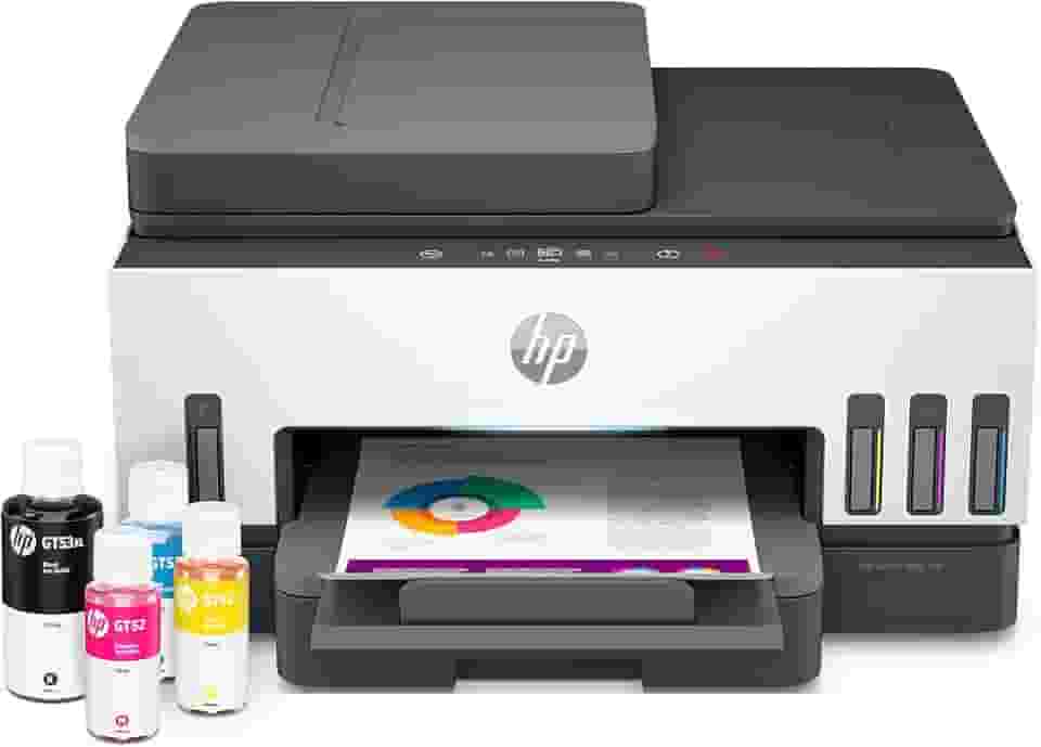 Impressora Multifuncional HP Smart Tank 794 Tanque de Tinta Colorida Wi-Fi Scanner Duplex, Bluetooth.Funções: Imprimir, Copiar, Digitalizar. Cor: Branco (2G9Q9A)