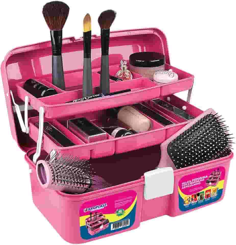 Maleta Feminina com 2 Bandejas Articuladas - Arqplast