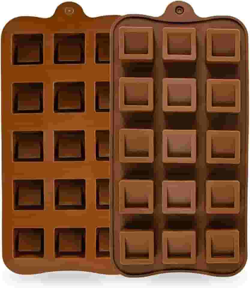 Forma de Silicone Quadrado Relevo Confeitaria Molde Multiuso