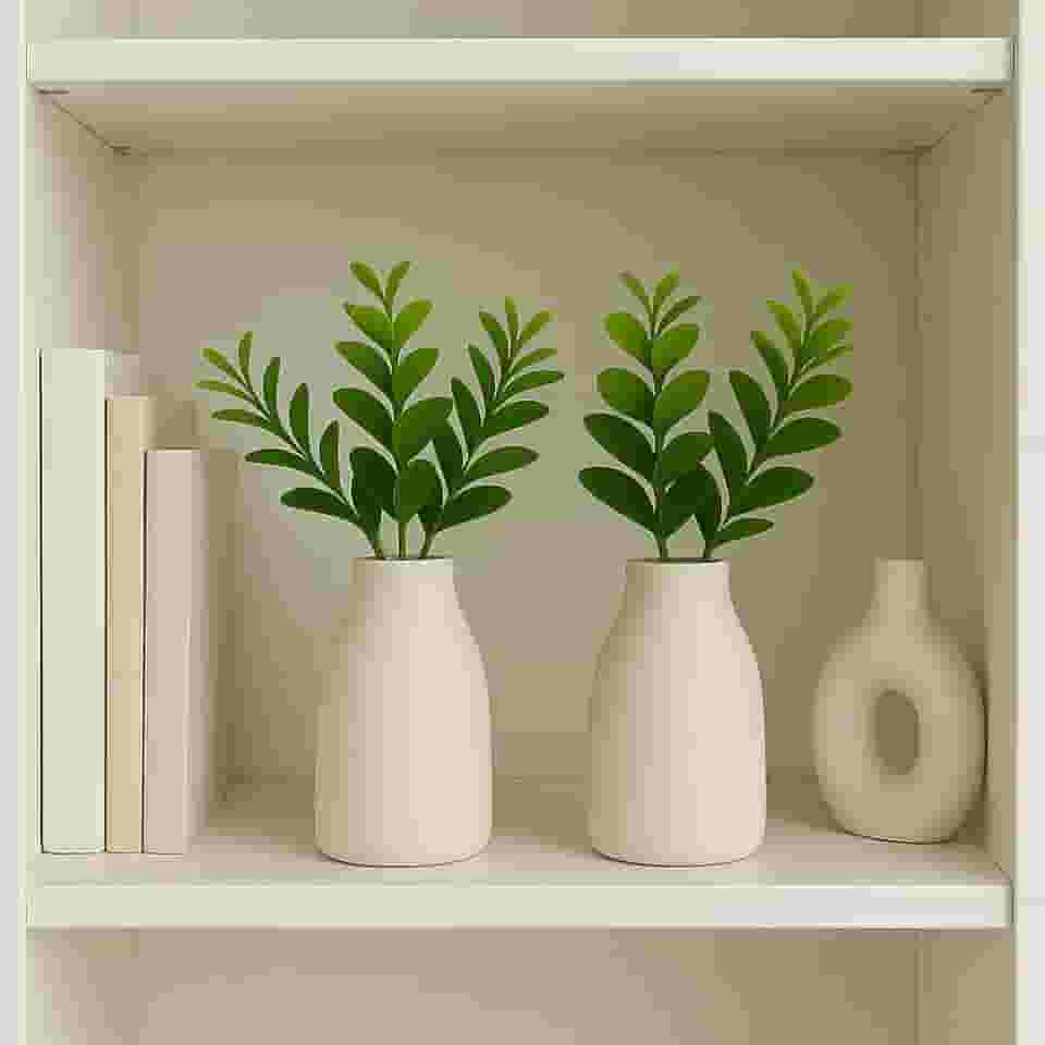 Dupla Vasinho Suculenta Realista Design Moderno