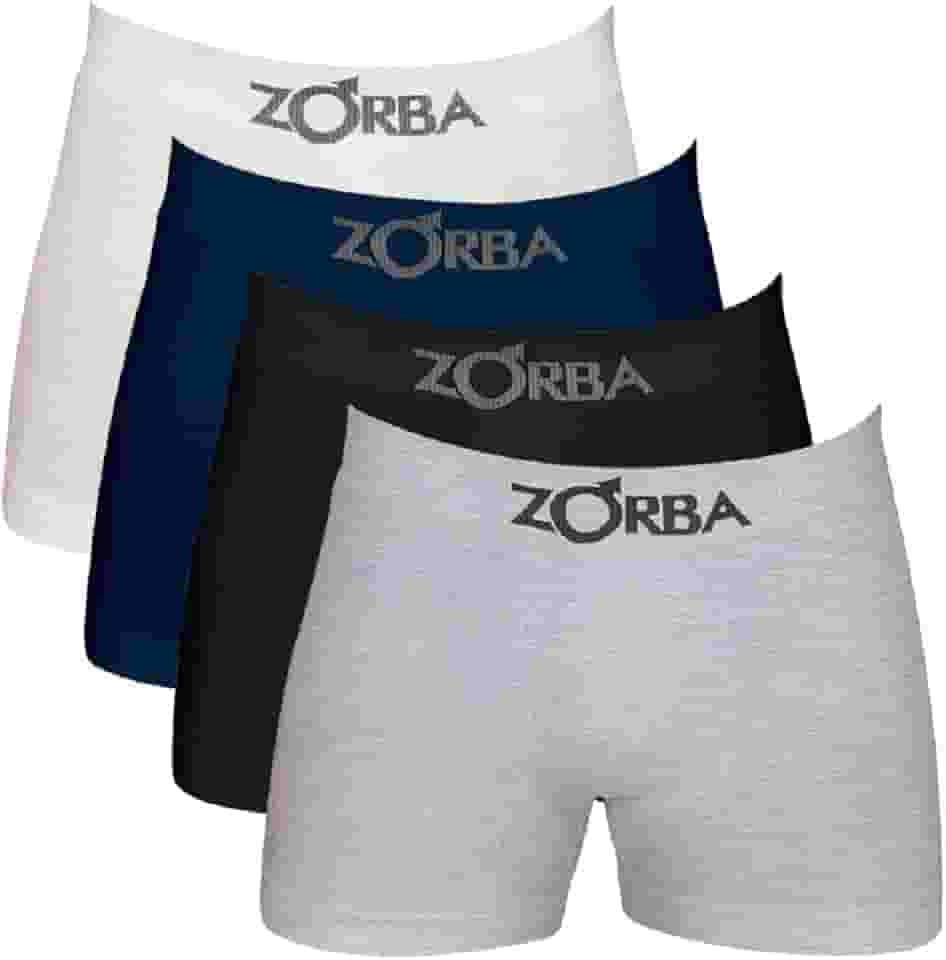 Kit 4 Cueca Boxer Sem Costura Box Zorba Box