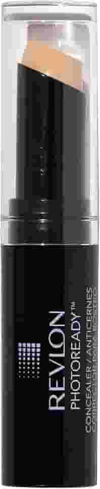 REVLON Corretivo Em Bastão, Maquiagem Facial Photoready Para Todos Os Tipos De Pele, Longa Duração Média - Cobertura Total Com Acabamento Cremoso, Fórmula Leve, 002 Light, 0,11 Oz