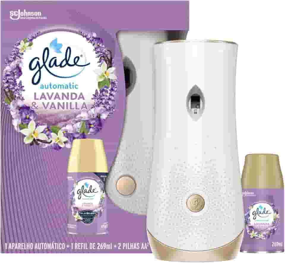 Glade Aromatizador de Ambiente Automático, Lavanda e Baunilha, Kit Aparelho e Refil 260ml