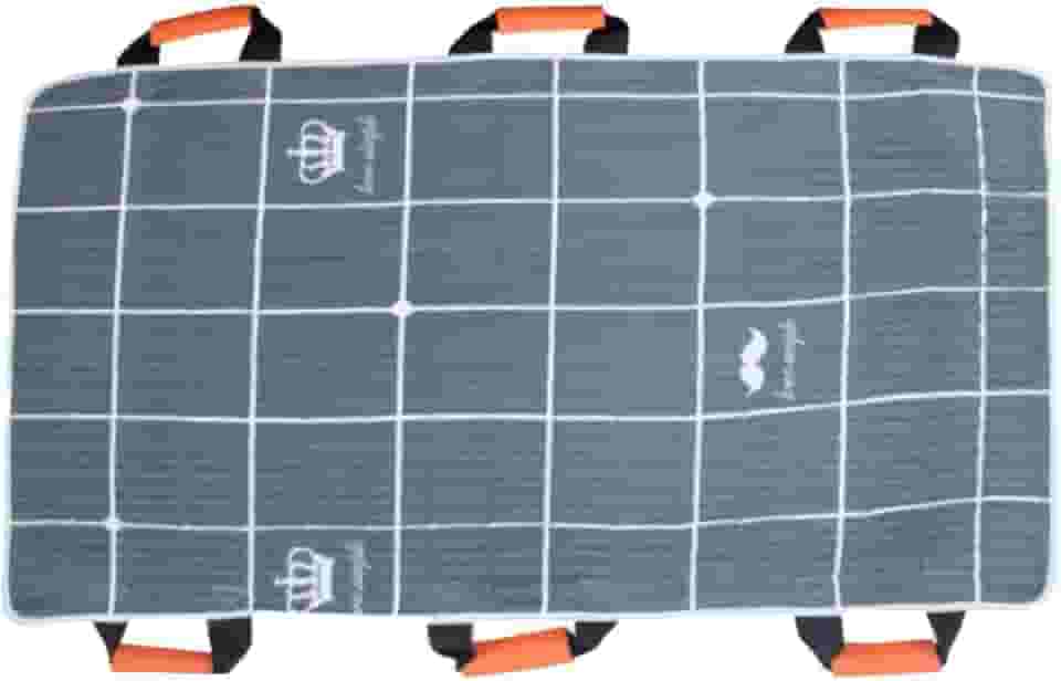 Colchão de posicionamento de cama à prova d'água com alças reforçadas, assistente de auxílio suave para virar lençol de paciente para idosos com, Xadrez