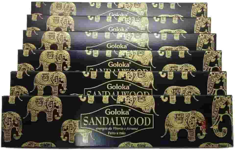 Incenso Goloka Massala Sandalwood Sândalo Cx.6un.15g
