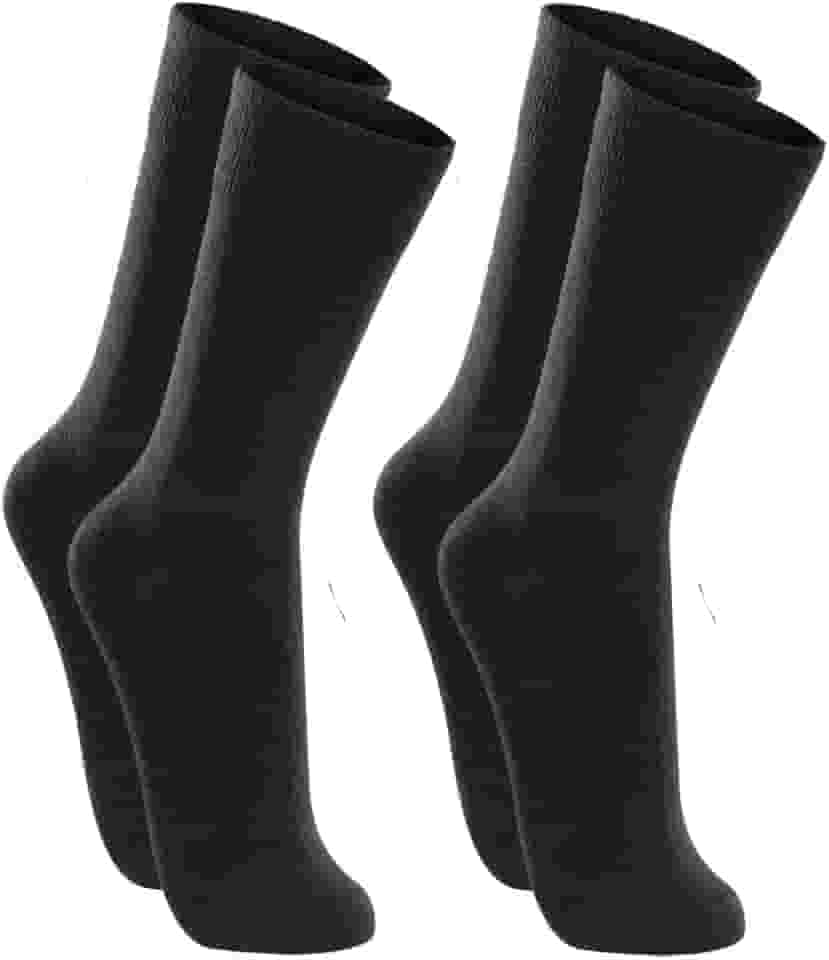 Kit 2 Pares de Meia Social Sportwear, Cano Longo 23cm, Algodão Ultrasoft, Preto, Tamanho Único 37-44