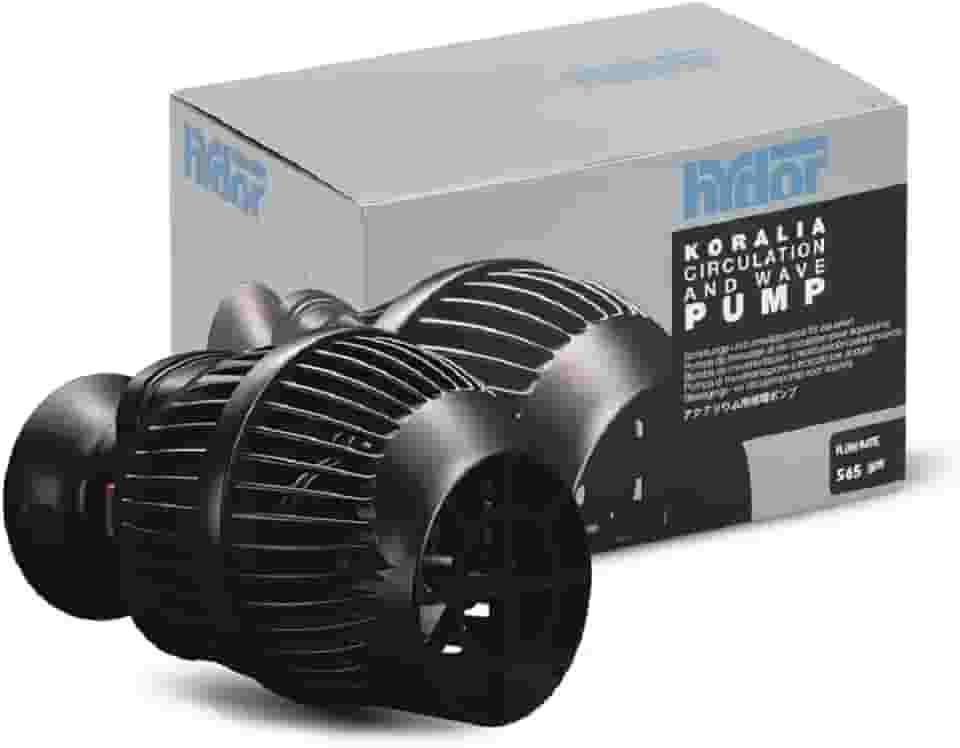 Hydor Bomba de circulação Koralia Nano Aquarium, inclui protetor de cabo embutido, 565 GPH, mede 6 cm e é ideal para uso em água doce ou salgada