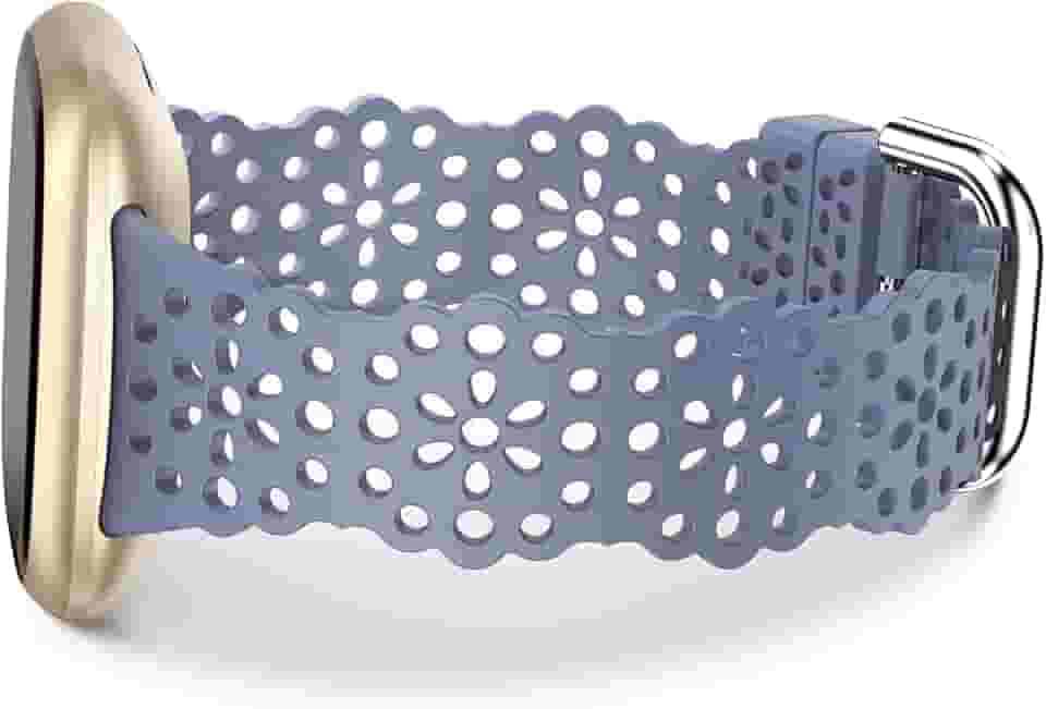 Pulseira esportiva fina de silicone macio compatível com Fitbit Versa 3/Versa 4/Sense 2