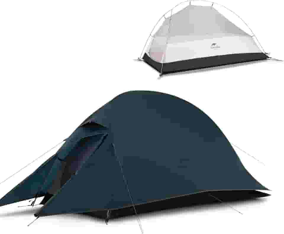 Naturehike Barraca Cloud-Up para 1 pessoa, leve, para um homem, impermeável ultraleve para uma pessoa, barraca de camada dupla para uma pessoa, para acampamento, caminhada, mochilão