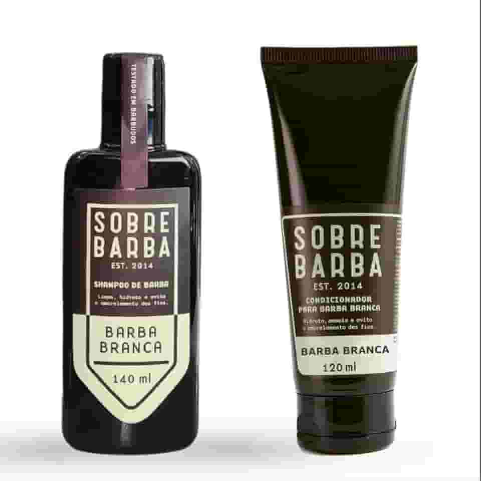 Kit para Barba - Shampoo e Condicionador Barba Branca Sobrebarba