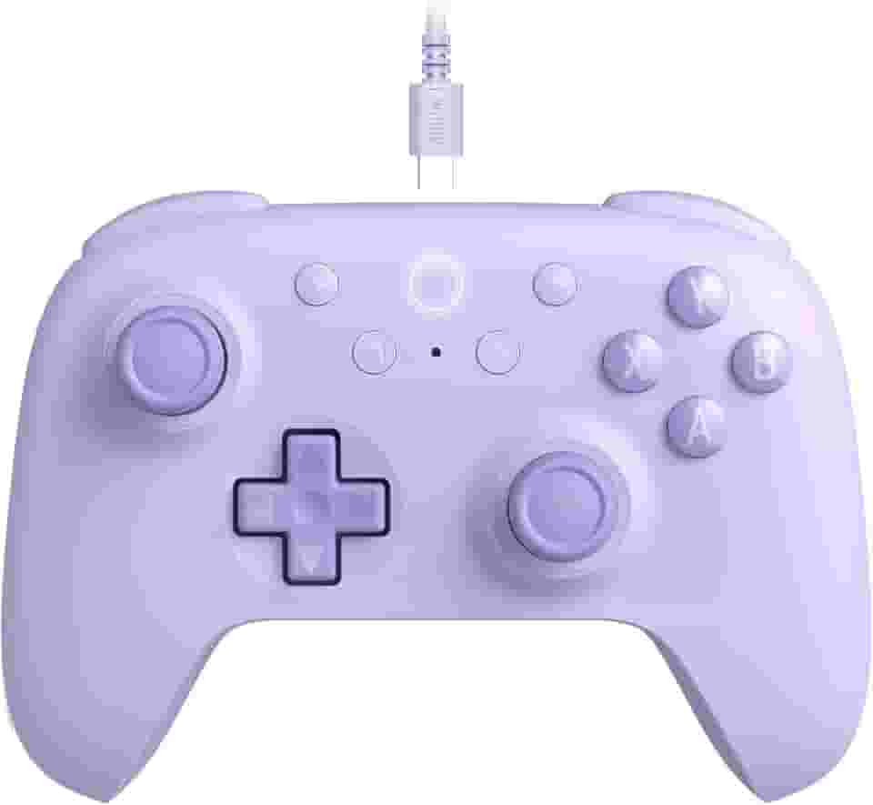 8Bitdo Ultimate 2C Wired Controller for Windows PC and Android, with 1000Hz Polling Rate, Hall Effect Joysticks and Hall Triggers, and Remappable L4/R4 Bumpers (Purple)