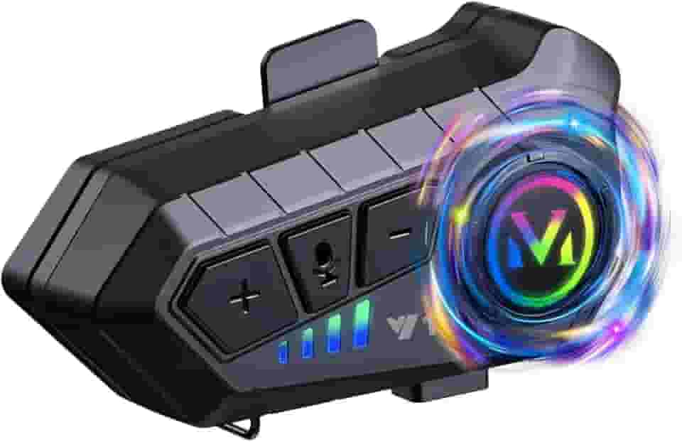 ELIKIDSTO Fones de ouvido Bluetooth para capacete de motocicleta com som Hi-Fi, cancelamento de ruído, bateria de 1000 mAh, uso 25 horas, Boom Mircrophone, fácil de instalar, uso com Golves, IPX6 à