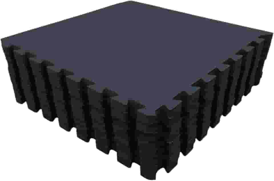 Tatame EVA Preto Conjunto com 6 Unidades 50cm x 50cm x 2cm