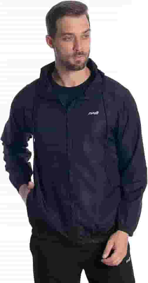 Jaqueta Corta Vento Impermeável Masculina Com Capuz