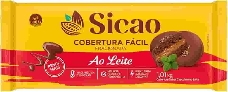 Cobertura Chocolate Fracionado Dia a Dia Ao Leite 1,01kg - Sicao