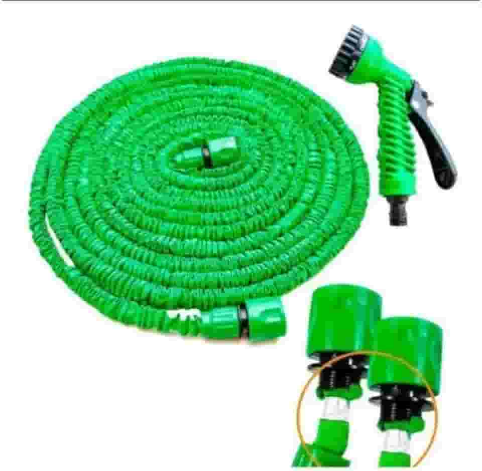 Mangueira Expansível Elástica Flexível 15m 30 60m Metros Jardim Retrátil Multiuso Aleatório Plantas(60metro)