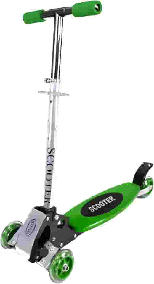 JustGoFit Patinete Infantil 3 Rodas com Guidão Ajustável, Base Antiderrapante, Diversão ao Ar Livre para Crianças