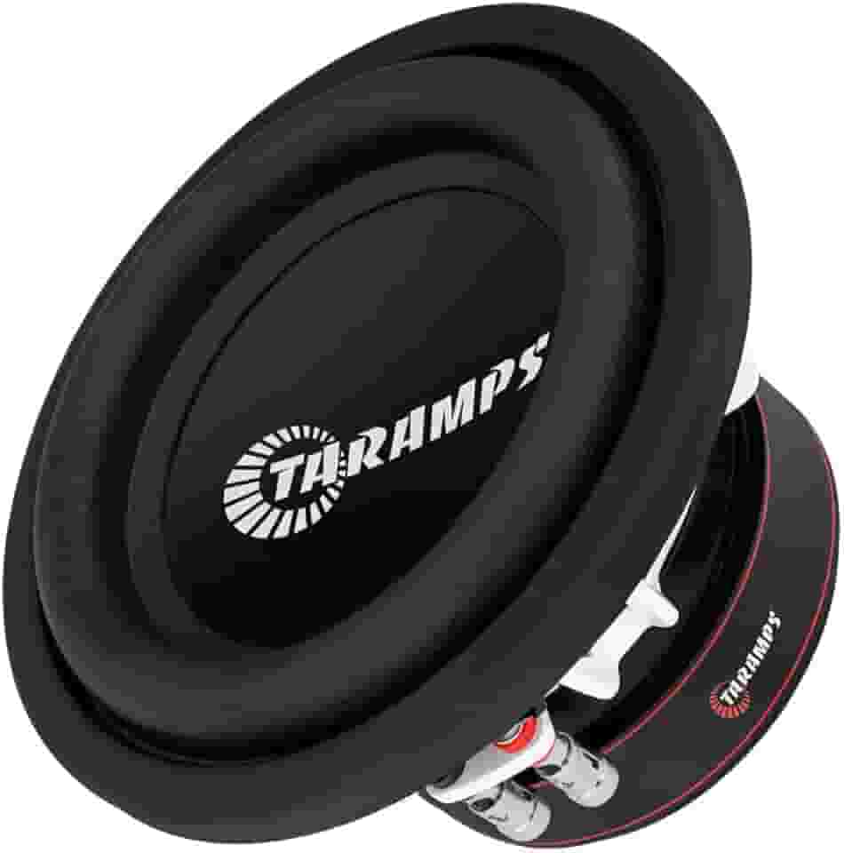 Subwoofer 8 Polegadas Taramps T 1200 SW 2+2 Ohms Branco Alto Falante 600 Watts Rms