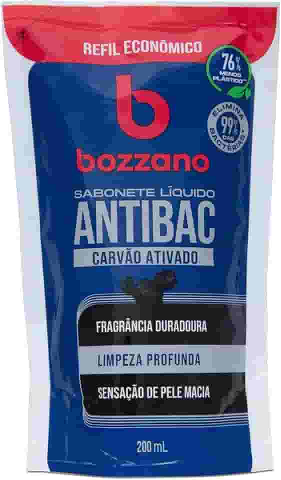 Bozzano Sabonete Líquido Antibac Carvão Ativado Refil 200ml
