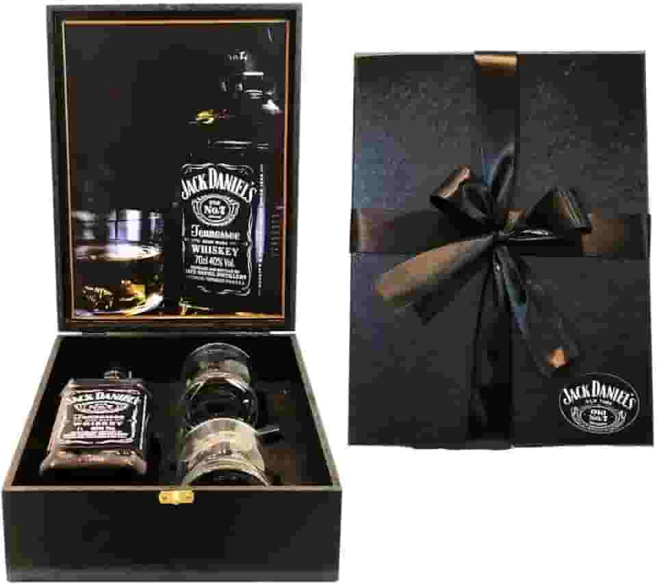 Kit Premium Box Whisky 1lt + 2 Copos + Dosador