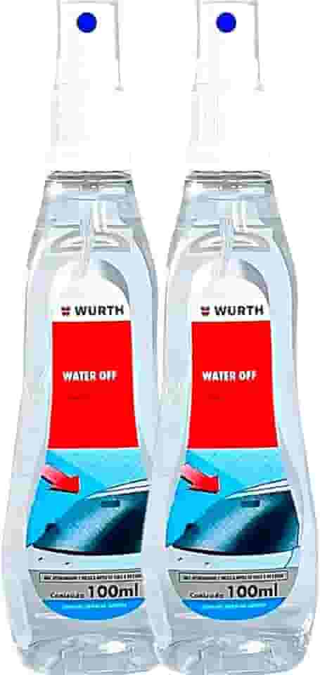 2 Water Off Protetor de Vidro Repelente de Agua Vitrificador Cristalizador Parabrisa Box Janela Porta Espelho