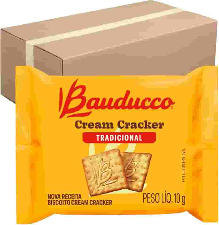 Biscoito Cream Cracker Bauducco - Caixa Com 120 sachês