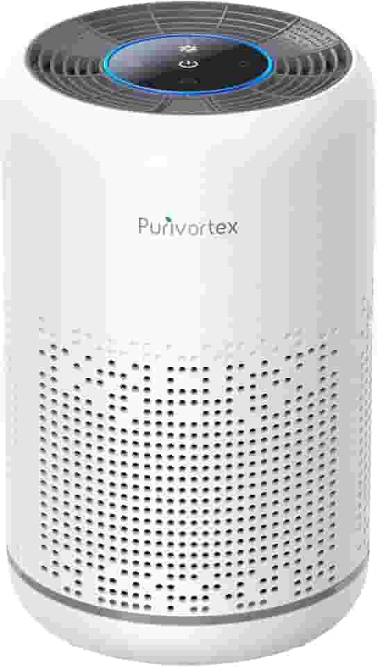 Purificador de ar HEPA para quarto – filtra odores de pelos de pelos – Portátil com esponja de fragrância – Modo de suspensão e controle de velocidade – AC300 (branco)