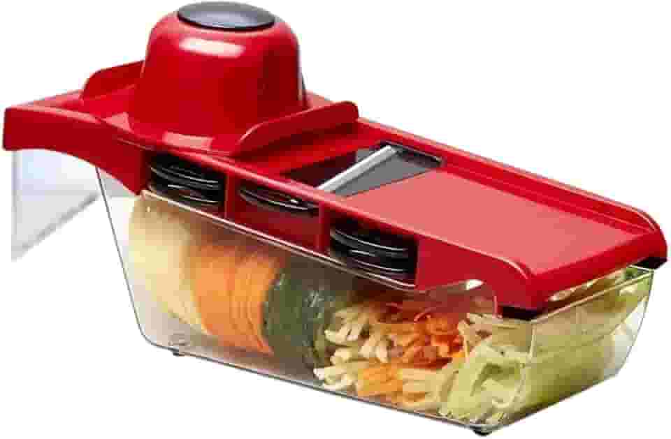 Mandoline Slicer Nicer Fatiador Cortador De Legumes 6 Em 1