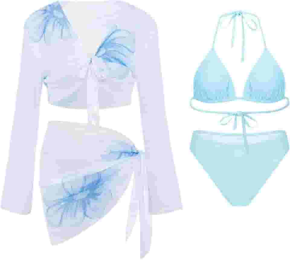 Conjunto de roupa de banho 4 peças para treino juvenil atlético sexy triângulo roupa de banho micro biquíni 4 peças conjuntos femininos 2026