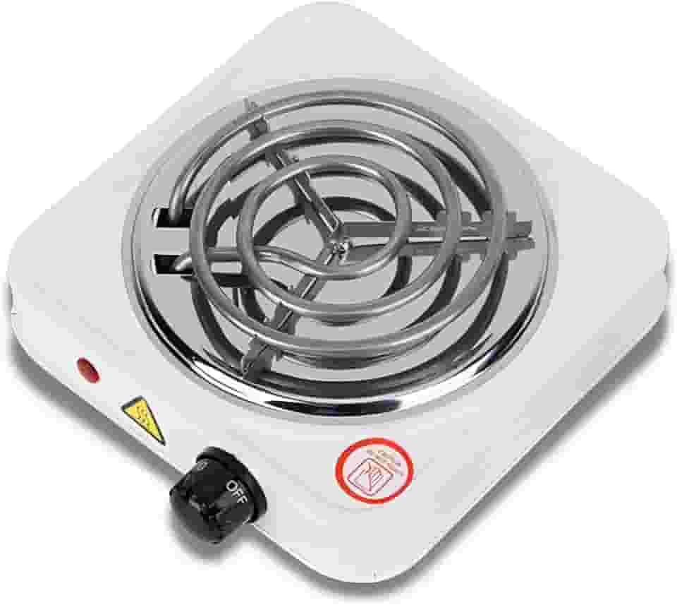 Fogareiro Elétrico Portátil Cooktop 220v 1 Boca 1000w Branco