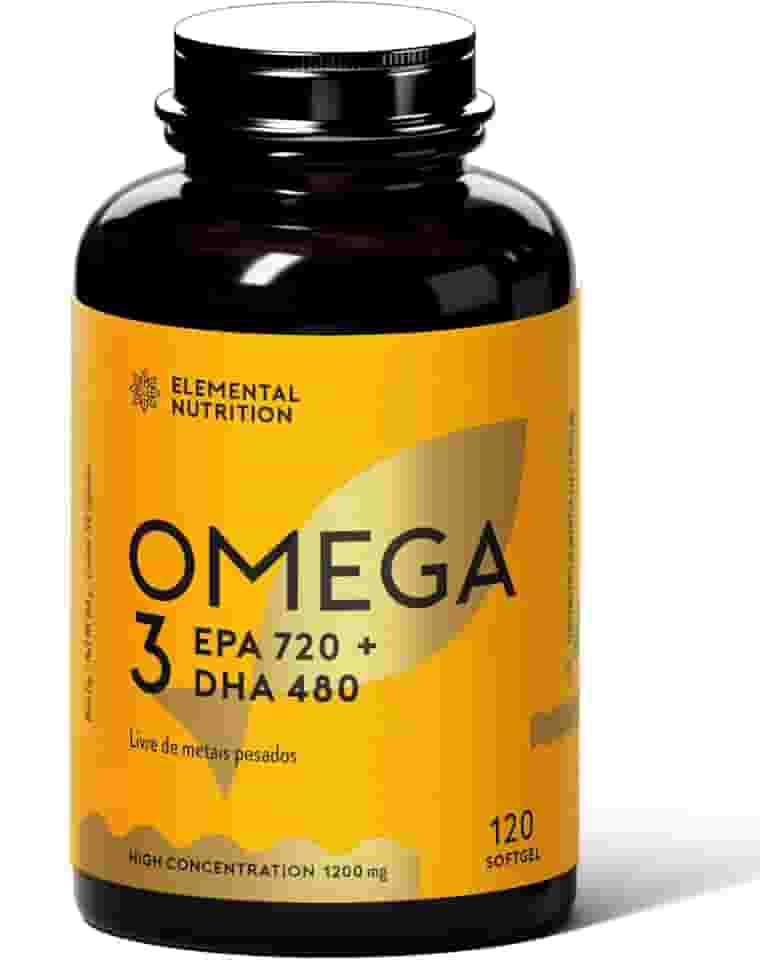 Omega 3 (Alta Concentração) 1200mg - EPA+DHA, MEG3, 120 Softgels.