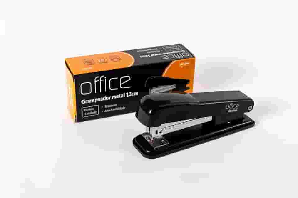 Grampeador de metal 13 cm 25 folhas Jandaia Office