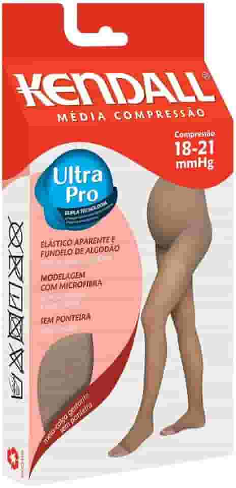 Meia Calça Kendall Gestante Média Compressão sem Ponteira 1652 Castanho - G