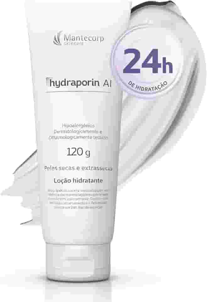 Hidratante Corporal Hydraporin - 120ml - Hidratação e Nutrição - Para Peles Secas - Fórmula de Longa Duração e Rápida Absorção - Mantecorp
